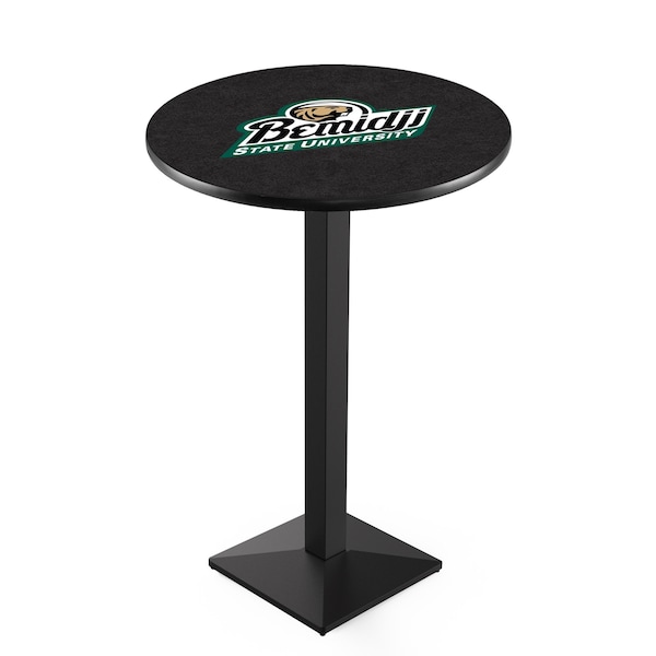 36" Blk Wrinkle Bemidji State Pub Table
